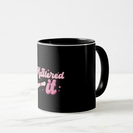 Mug Maîtrise Il Maîtrise Diplômé MBA (Devant droit)