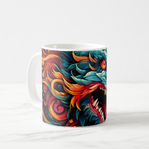 Mug Majesté du Dragon Oriental Moderne