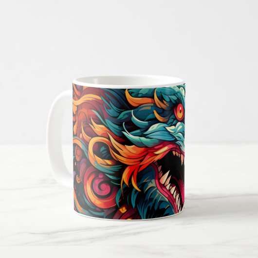 Mug Majesté du Dragon Oriental Moderne (Devant gauche)