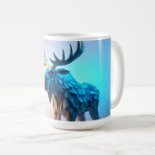 Mug Majesté du orignal bleu (Devant droit)