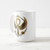Mug Majestic Ankh Power Patrimoine sacré de l'Égypte (Devant gauche)