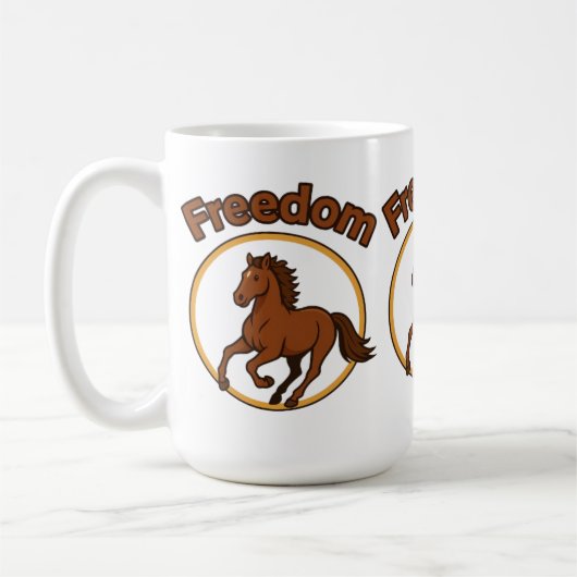Mug **Majestic Arabian Horse in the Golden Desert** (Gauche)