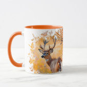 Mug Majestic Deer in a Field of Wildflowers (Gauche)