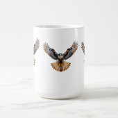 Mug **“Majestic Flying Falcon – Realistic Full-Body Bi (Centre)