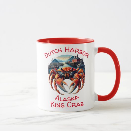 Mug Majestic Harbour Sentinel Un Crabe Vibrant (Droite)