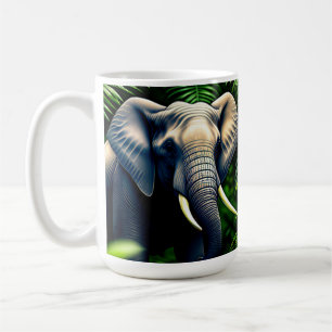 Mug Majestic Jungle Elephant - Sauvage Et Libre
