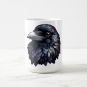 Mug Majestic Raven Portrait - corbeau, oiseau, faune (Centre)