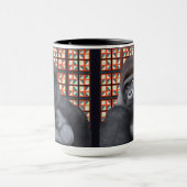 Mug Majestic Sitting Gorilla Sur Red Geometry Wildlife (Centre)
