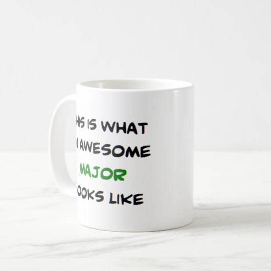 Mug majeur, génial (Devant gauche)