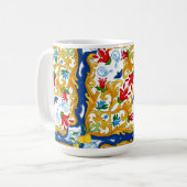 Mug Majólica, estilo siciliano, limones (Devant gauche)