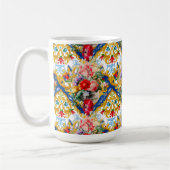 Mug Majolica, style sicilien, fleurs (Gauche)