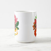 Mug Majuscule L monogramme floral (Centre)