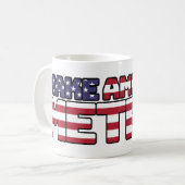 Mug Make America Metric - US Flag Metric System Scienc (Devant gauche)