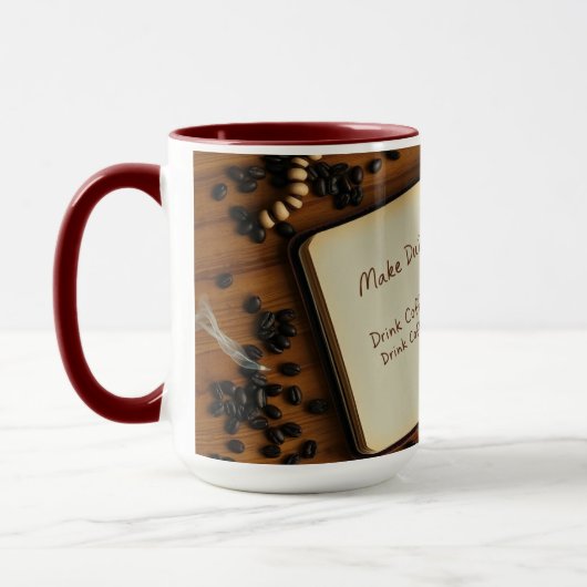 Mug Make Dua, Drink Coffee, Hustle  Islamic Productive (Gauche)