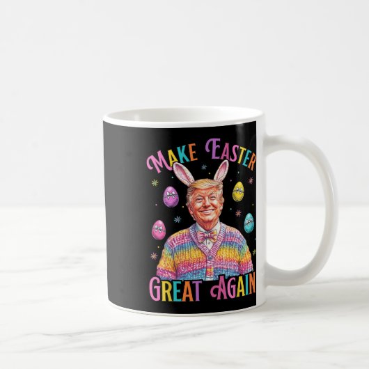 Mug Make Easter Great Again Funny Trump Bunny Spring H (Droite)