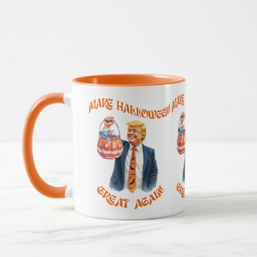 Mug Make Halloween Great Again Donald Trump Funny (Gauche)