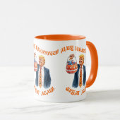 Mug Make Halloween Great Again Donald Trump Funny (Devant droit)