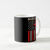 Mug Make Heaven Crowded Christian Patriotic American F (Devant droit)