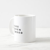 Mug Make Heaven Crowded Patriotic Christian Faith (Devant gauche)