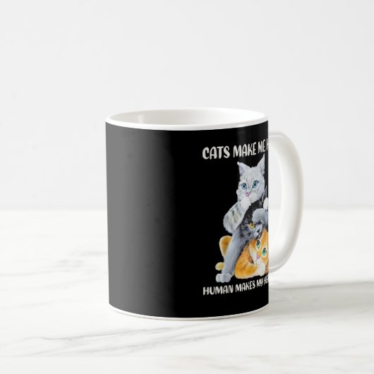 Mug Make Me Happy Humans Make My Head Hurt C (Devant droit)