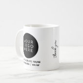 Mug Make Your Own Small Business Custom Logo Info (Devant gauche)