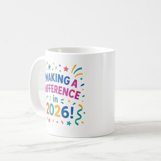 Mug "Making a Difference in 2026" New Year Celebration (Devant gauche)