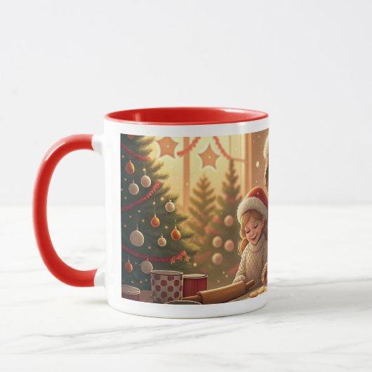 Mug making christmas cookies with mom (Gauche)
