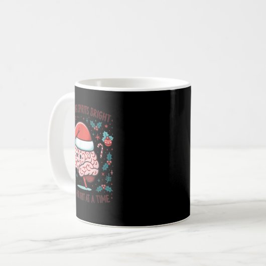 Mug Making Srits Bright Funny Brain Christmas Mental H (Devant gauche)