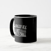 Mug Mal, mais totalement cool citations drôles (Devant gauche)