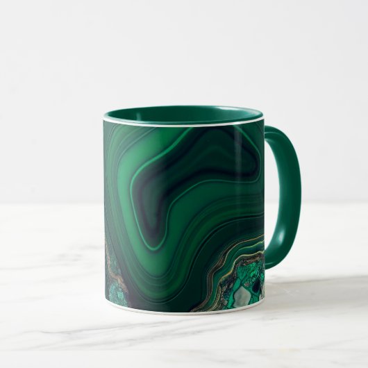 Mug Malachite Cu6CO3(OH)2 (Devant droit)