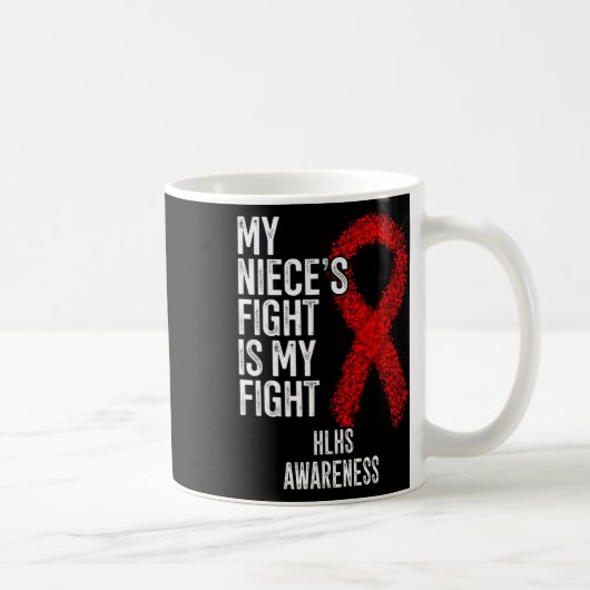 Mug Maladie cardiaque cyanogène Le combat de ma nièce (Droite)