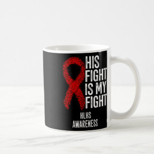 Mug Maladie cardiaque cyanogène Son combat est mon com