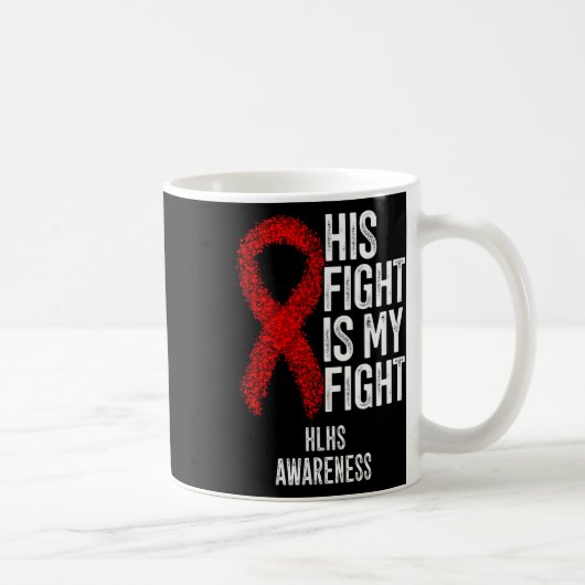 Mug Maladie cardiaque cyanogène Son combat est mon com (Droite)