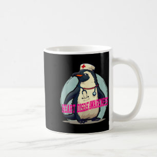 Mug Maladie cardiaque du manchot Sensibilisation Médic