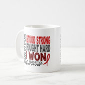 Mug Maladie cardiaque du survivant 4 de crise (Devant gauche)