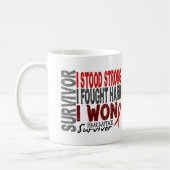 Mug Maladie cardiaque du survivant 4 de crise (Gauche)