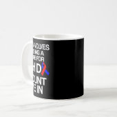 Mug Maladie cardiaque Survivor Chd Warrior (Devant gauche)