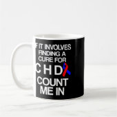 Mug Maladie cardiaque Survivor Chd Warrior (Gauche)