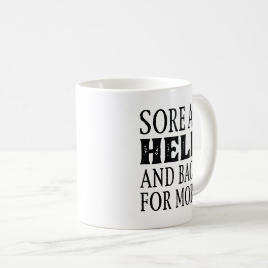 Mug Maladie Comme Enfer Et Retour Pour Plus (Devant droit)