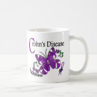 Maladie de Crohn du papillon 2 en verre souillé