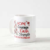 Mug :maladie de Parkinson de la force 3 de foi de (Devant gauche)