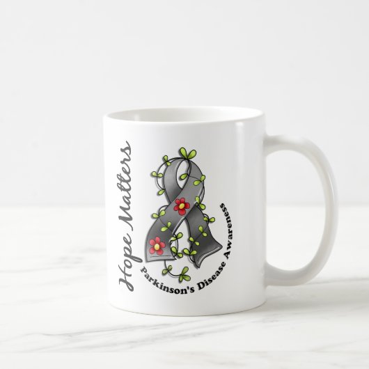 Mug :maladie de Parkinson de sujets d'espoir du ruban (Droite)
