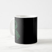 Mug Maladie de sensibilisation à la santé mentale Mots (Devant gauche)