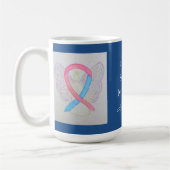Mug Maladie de sensibilisation Ruban Angel personnalis (Gauche)