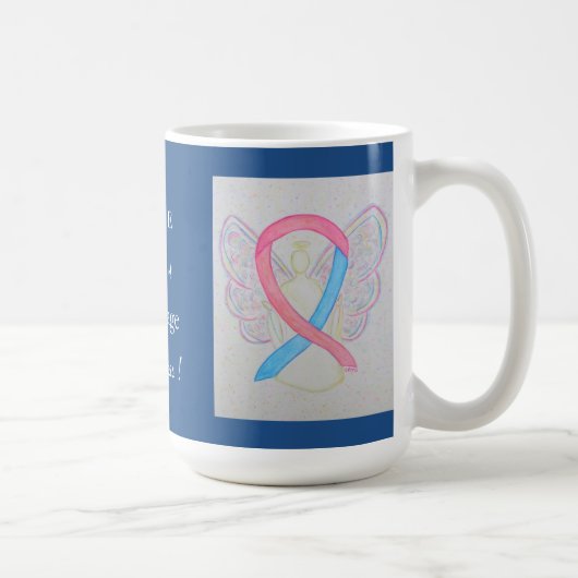 Mug Maladie de sensibilisation Ruban Angel personnalis (Droite)