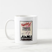 Mug Maladies vénériennes d'avertissement (Gauche)