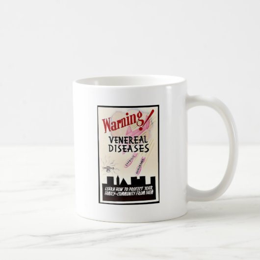 Mug Maladies vénériennes d'avertissement (Droite)