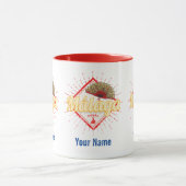 Mug Malaga Andalousie Espagne Retro Flamenco Vintage (Centre)