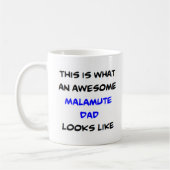 Mug malamute papa, génial (Gauche)