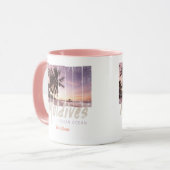 Mug Maldives Indian Ocean vintage sunset (Devant gauche)
